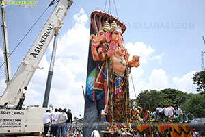 Khairatabad Ganesh Nimajjanam 2025 at Tank Bund in Hyderabad