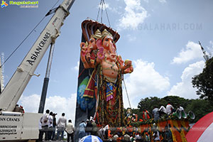 Khairatabad Ganesh Nimajjanam 2025 at Tank Bund in Hyderabad