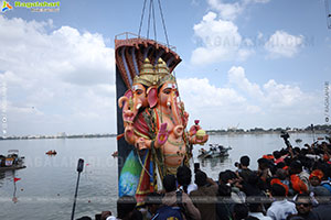 Khairatabad Ganesh Nimajjanam 2025 at Tank Bund in Hyderabad