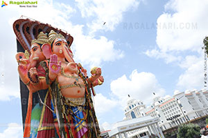Khairatabad Ganesh Nimajjanam 2025 at Tank Bund in Hyderabad