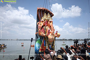 Khairatabad Ganesh Nimajjanam 2025 at Tank Bund in Hyderabad