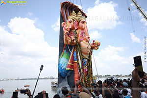 Khairatabad Ganesh Nimajjanam 2025 at Tank Bund in Hyderabad