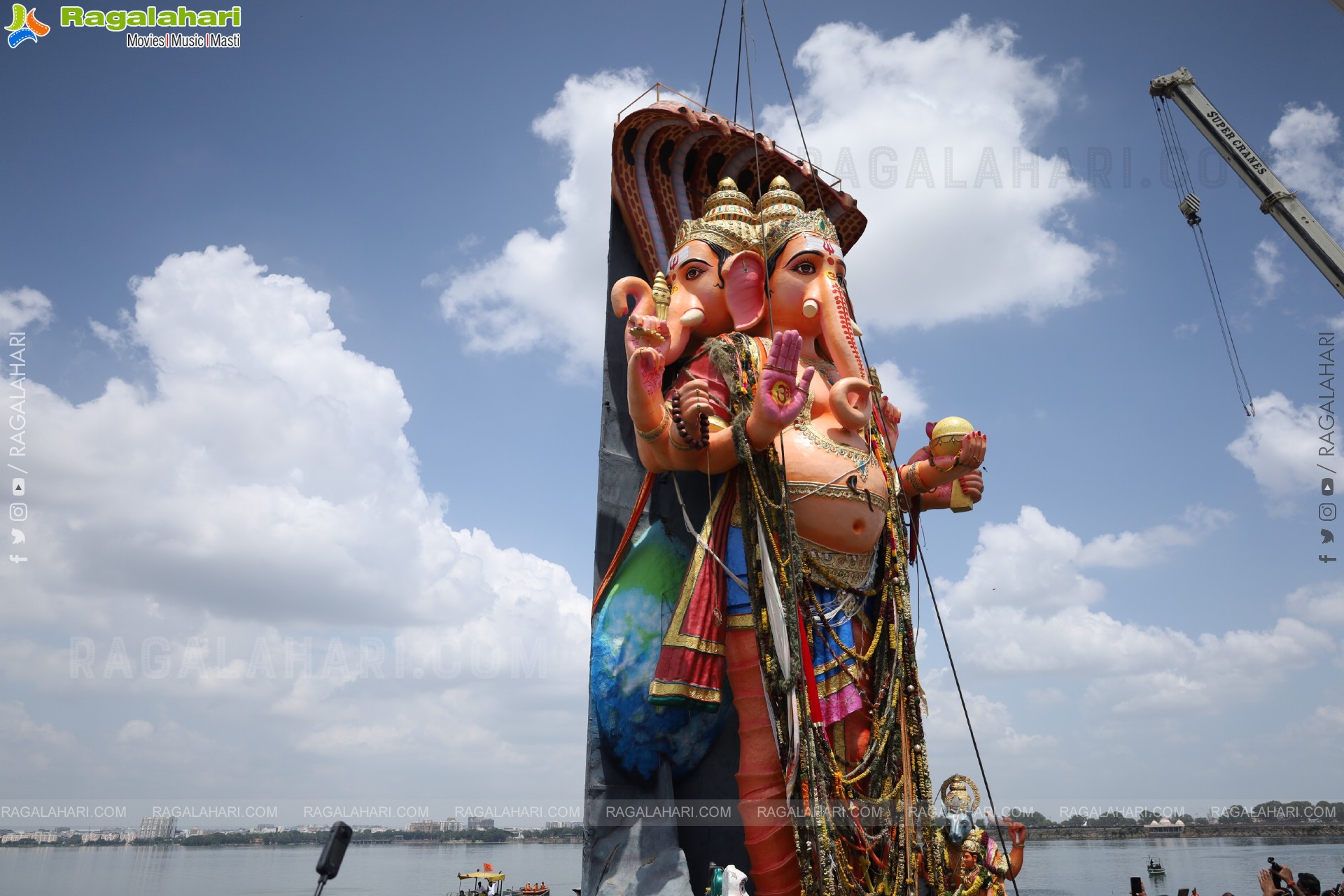 Khairatabad Ganesh Nimajjanam 2025 at Tank Bund in Hyderabad	