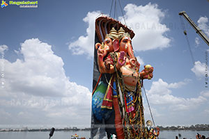 Khairatabad Ganesh Nimajjanam 2025 at Tank Bund in Hyderabad