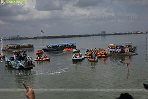 Khairatabad Ganesh Nimajjanam 2025 at Tank Bund in Hyderabad