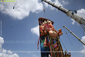 Khairatabad Ganesh Nimajjanam 2025 at Tank Bund in Hyderabad