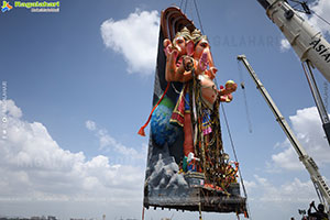 Khairatabad Ganesh Nimajjanam 2025 at Tank Bund in Hyderabad