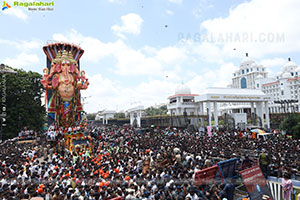Khairatabad Ganesh Nimajjanam 2025 at Tank Bund in Hyderabad