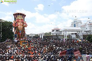 Khairatabad Ganesh Nimajjanam 2025 at Tank Bund in Hyderabad