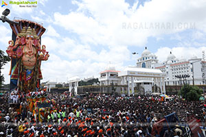 Khairatabad Ganesh Nimajjanam 2025 at Tank Bund in Hyderabad