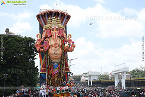 Khairatabad Ganesh Nimajjanam 2025 at Tank Bund in Hyderabad