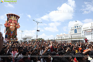 Khairatabad Ganesh Nimajjanam 2025 at Tank Bund in Hyderabad