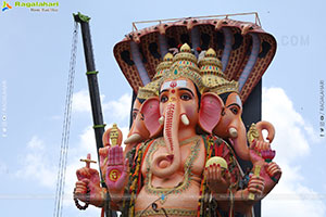 Khairatabad Ganesh Nimajjanam 2025 at Tank Bund in Hyderabad
