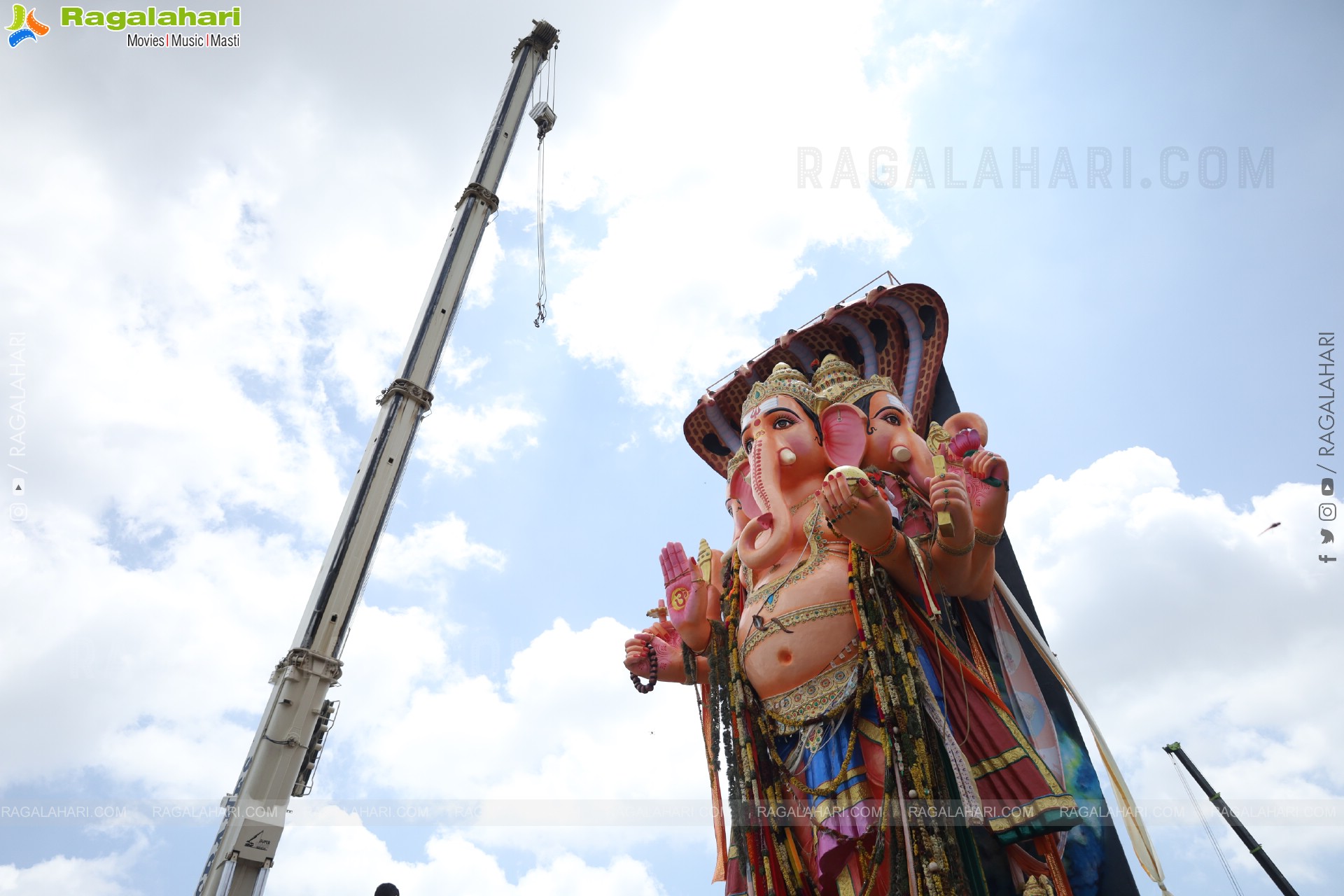 Khairatabad Ganesh Nimajjanam 2025 at Tank Bund in Hyderabad	