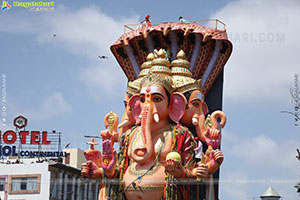 Khairatabad Ganesh Nimajjanam 2025 at Tank Bund in Hyderabad