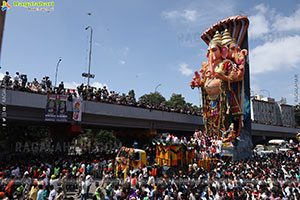 Khairatabad Ganesh Nimajjanam 2025 at Tank Bund in Hyderabad