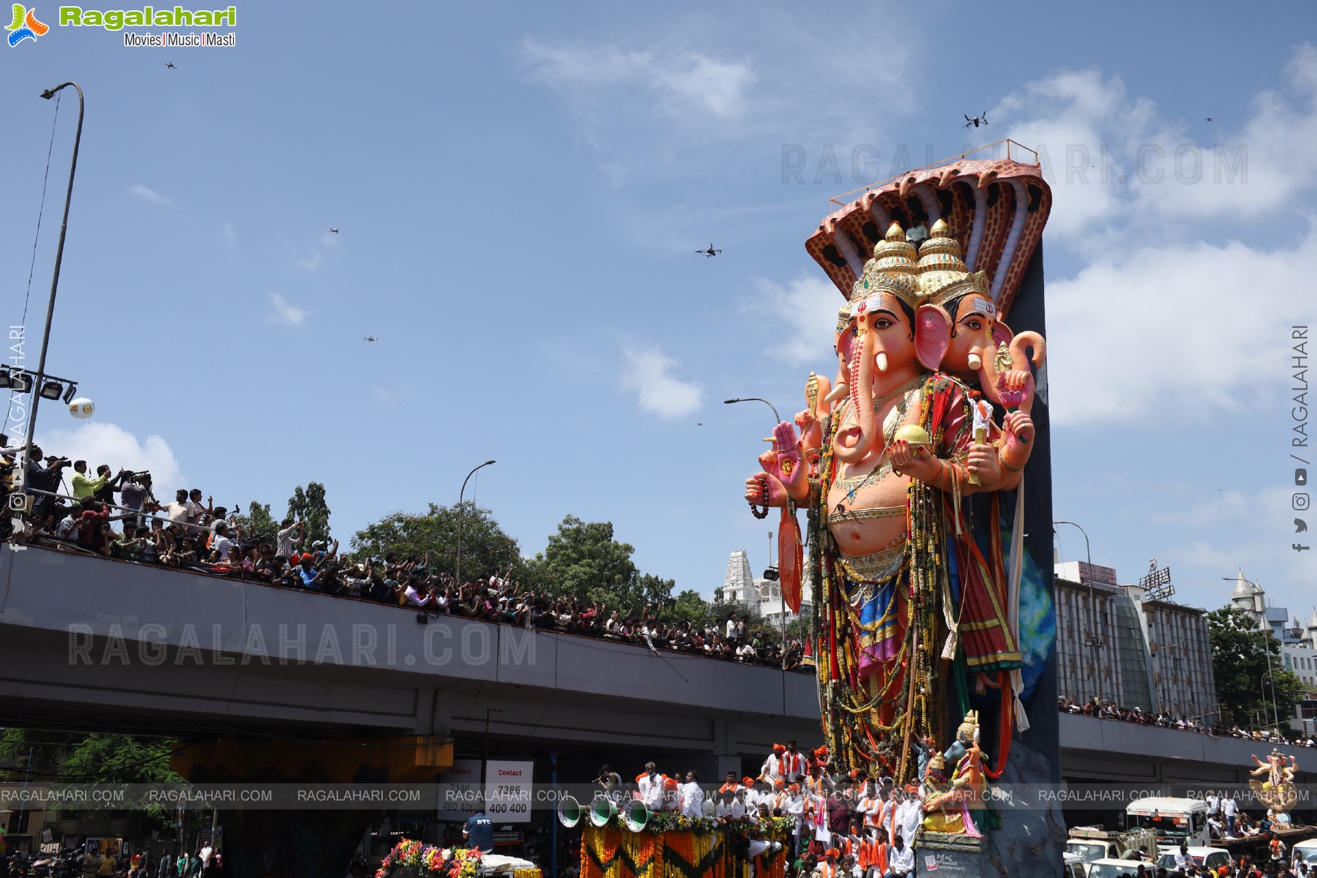 Khairatabad Ganesh Nimajjanam 2025 at Tank Bund in Hyderabad	
