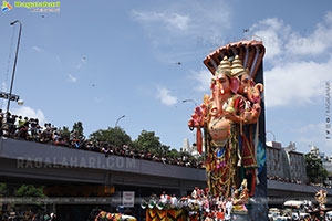 Khairatabad Ganesh Nimajjanam 2025 at Tank Bund in Hyderabad