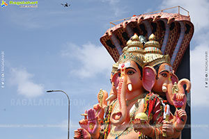 Khairatabad Ganesh Nimajjanam 2025 at Tank Bund in Hyderabad