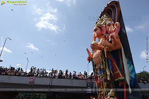 Khairatabad Ganesh Nimajjanam 2025 at Tank Bund in Hyderabad