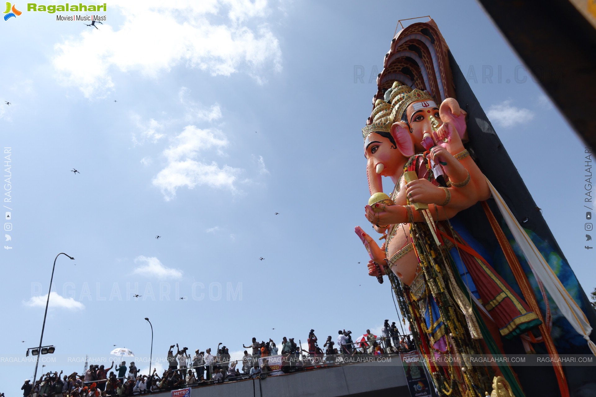 Khairatabad Ganesh Nimajjanam 2025 at Tank Bund in Hyderabad	