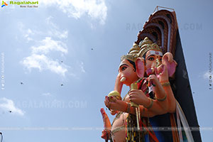 Khairatabad Ganesh Nimajjanam 2025 at Tank Bund in Hyderabad