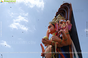 Khairatabad Ganesh Nimajjanam 2025 at Tank Bund in Hyderabad