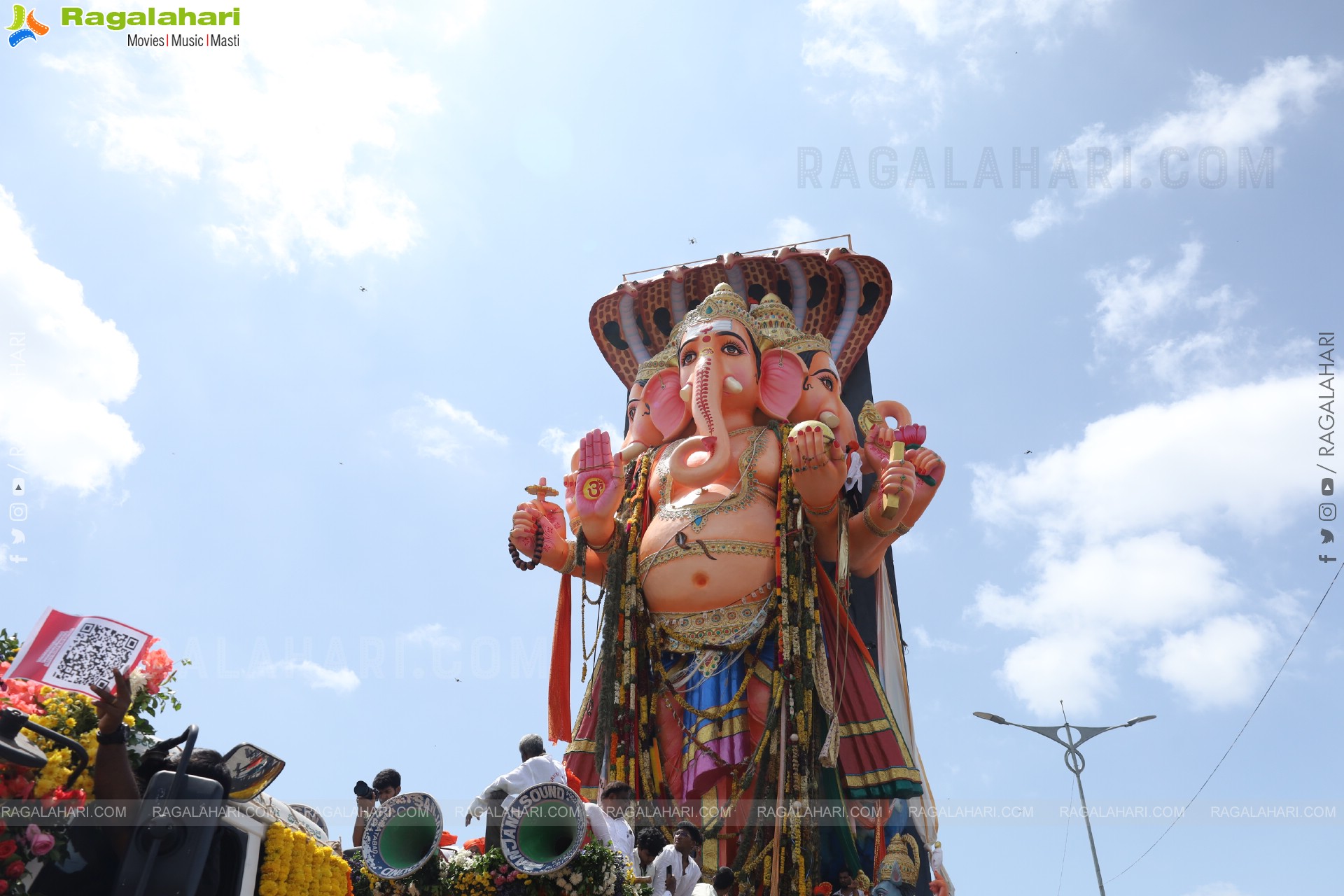 Khairatabad Ganesh Nimajjanam 2025 at Tank Bund in Hyderabad	