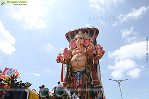 Khairatabad Ganesh Nimajjanam 2025 at Tank Bund in Hyderabad