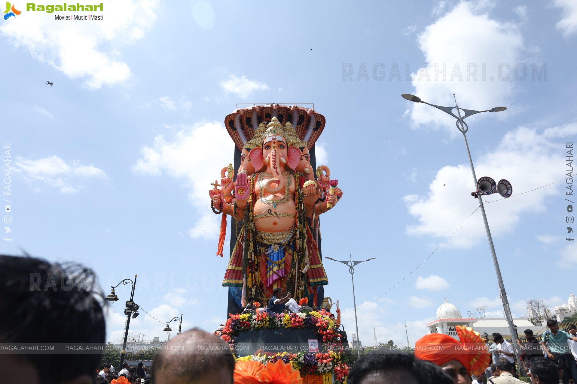 Khairatabad Ganesh Nimajjanam 2025 at Tank Bund in Hyderabad	