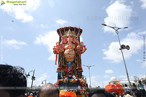 Khairatabad Ganesh Nimajjanam 2025 at Tank Bund in Hyderabad