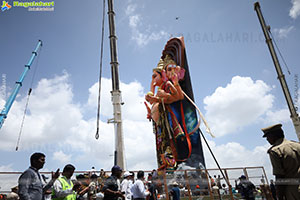 Khairatabad Ganesh Nimajjanam 2025 at Tank Bund in Hyderabad
