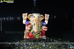 Lord Ganesh Immersion Procession 2026 at Tank Bund, Hyd