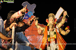 Lord Ganesh Immersion Procession 2026 at Tank Bund, Hyd