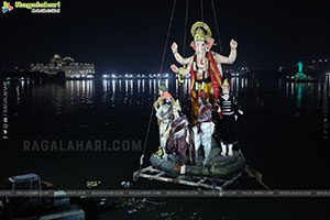 Lord Ganesh Immersion Procession 2026 at Tank Bund, Hyd
