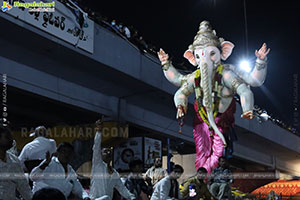 Lord Ganesh Immersion Procession 2026 at Tank Bund, Hyd
