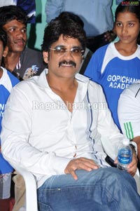 Nagarjuna, Amala at Gopichand Badminton Academy