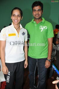 Nagarjuna, Amala at Gopichand Badminton Academy