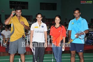 Nagarjuna, Amala at Gopichand Badminton Academy