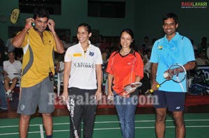 Nagarjuna, Amala at Gopichand Badminton Academy