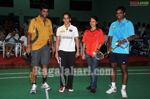 Nagarjuna, Amala at Gopichand Badminton Academy