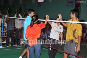 Nagarjuna, Amala at Gopichand Badminton Academy