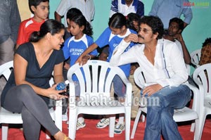 Nagarjuna, Amala at Gopichand Badminton Academy