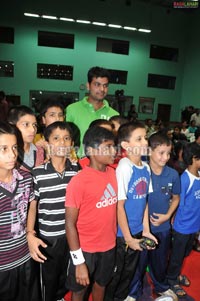 Nagarjuna, Amala at Gopichand Badminton Academy