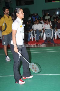 Nagarjuna, Amala at Gopichand Badminton Academy