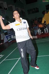 Nagarjuna, Amala at Gopichand Badminton Academy