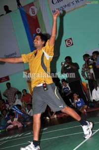 Nagarjuna, Amala at Gopichand Badminton Academy