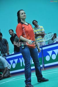 Nagarjuna, Amala at Gopichand Badminton Academy