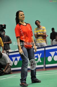 Nagarjuna, Amala at Gopichand Badminton Academy