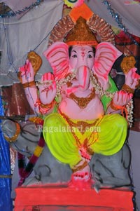 Ganesh Idols at Khairatabad, Krishna Nagar & Indira Nagar